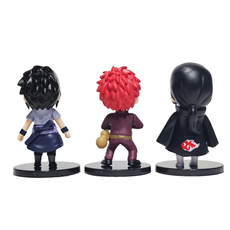 12 peças Anime Naruto Shippuden Hinata Sasuke Itachi Kakashi Gaara anime PVC Figures