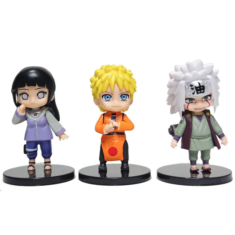 12 peças Anime Naruto Shippuden Hinata Sasuke Itachi Kakashi Gaara anime PVC Figures