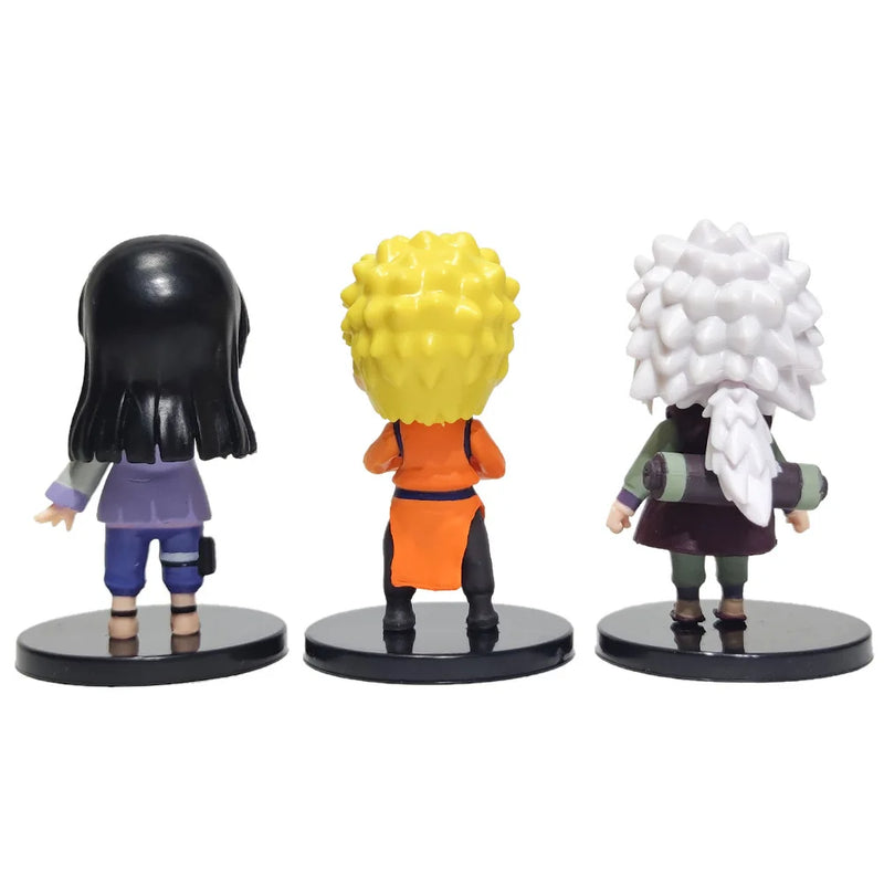 12 peças Anime Naruto Shippuden Hinata Sasuke Itachi Kakashi Gaara anime PVC Figures