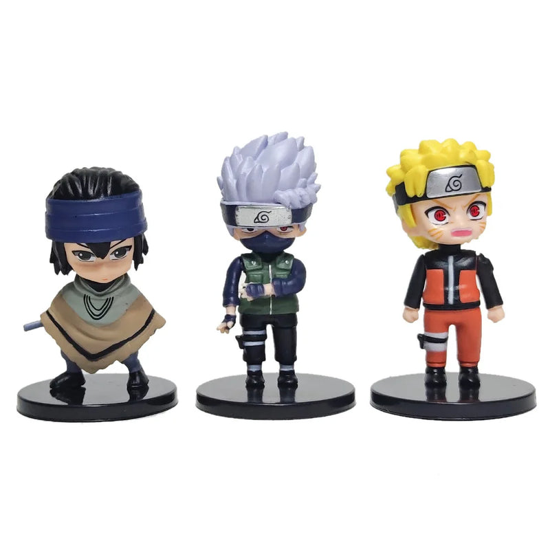 12 peças Anime Naruto Shippuden Hinata Sasuke Itachi Kakashi Gaara anime PVC Figures