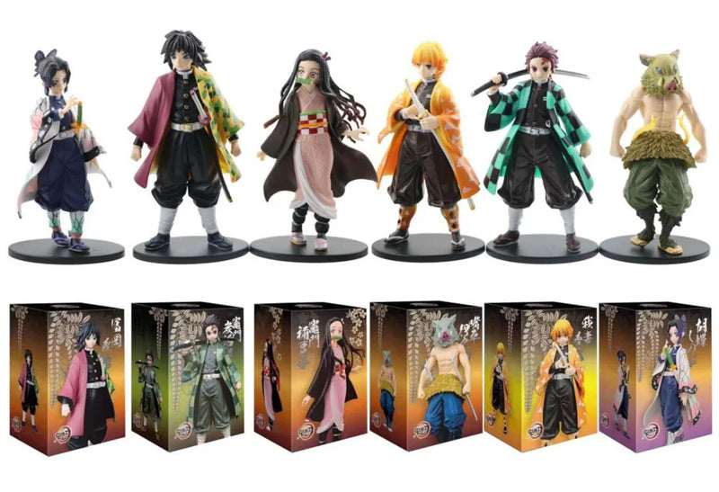 Anime Demon Slayer Kimetsu no Yaiba Action Figure Modelos em PVC