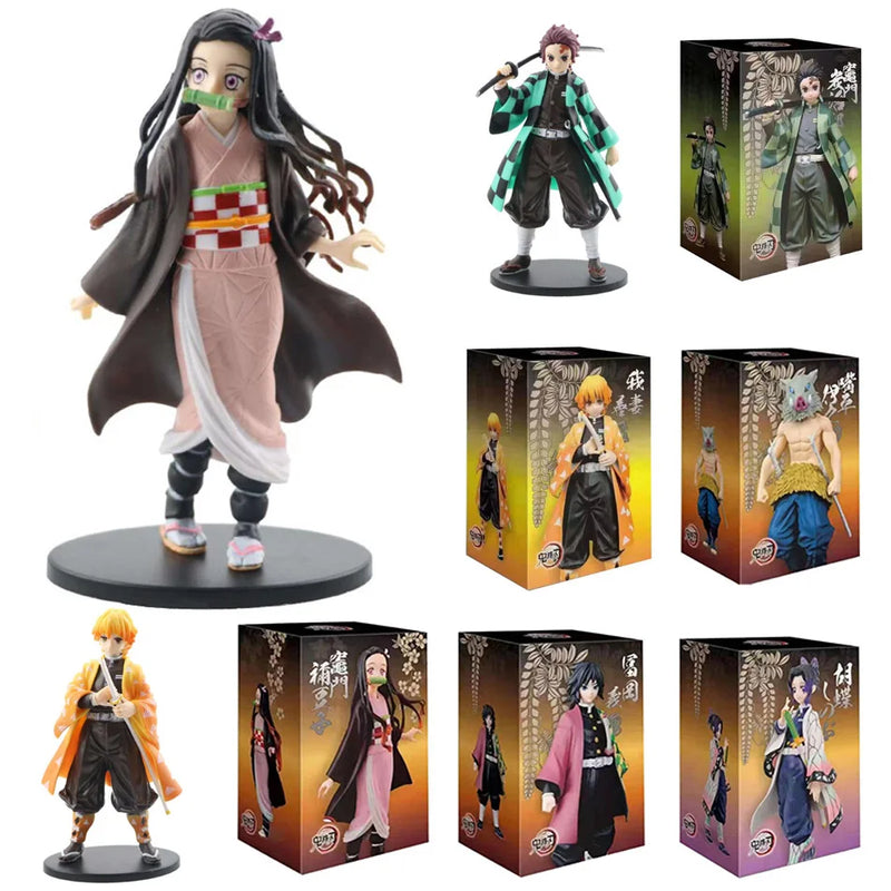 Anime Demon Slayer Kimetsu no Yaiba Action Figure Modelos em PVC